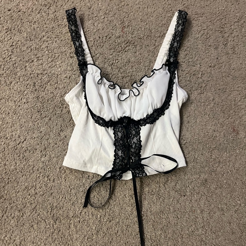 White-black top